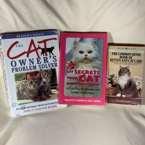Bundle of 3 Cat Books